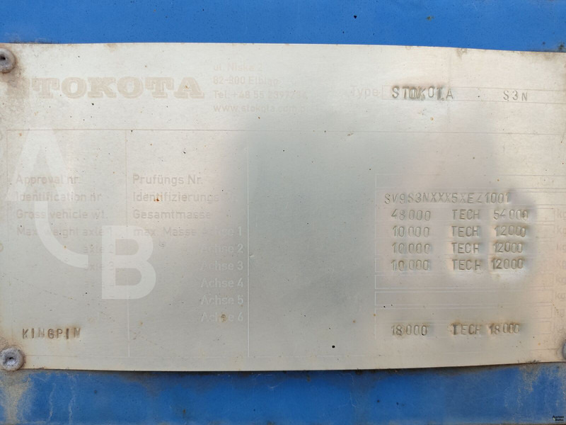 Low loader semi-trailer Stokota S3N: picture 16