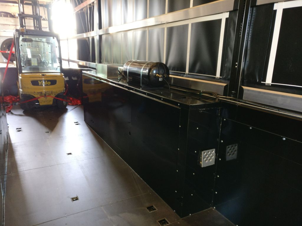 New Low loader semi-trailer Innenlader Zwischenlader Gabelstaplertransporter: picture 7