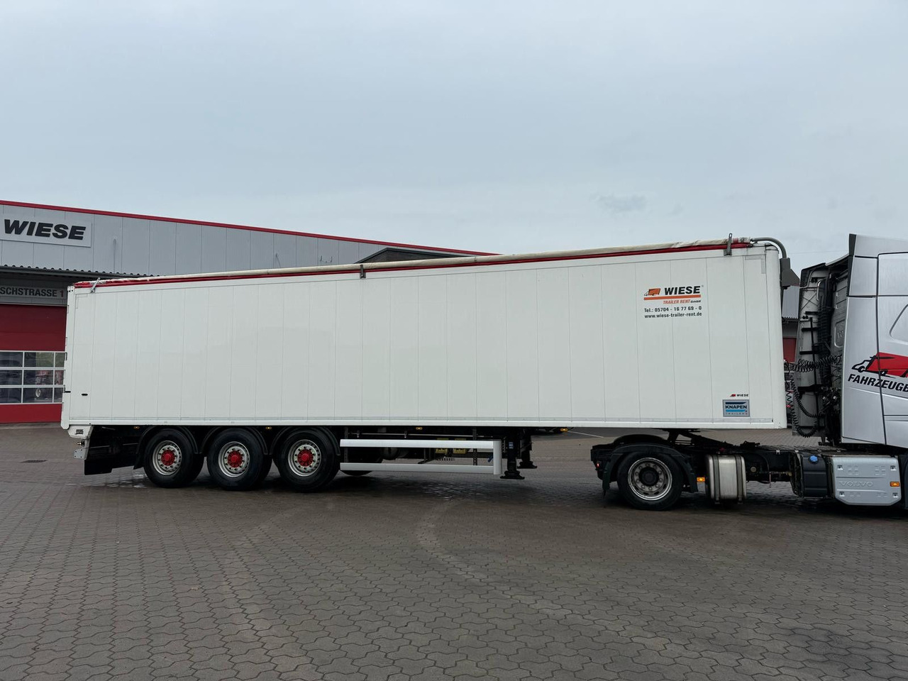 Knapen K100 Schubboden 80m³ Powersheet Lenkachse Agrar - Walking floor semi-trailer: picture 5 Knapen K100 Schubboden 80m³ Powersheet Lenkachse Agrar - Walking floor semi-trailer: picture 5