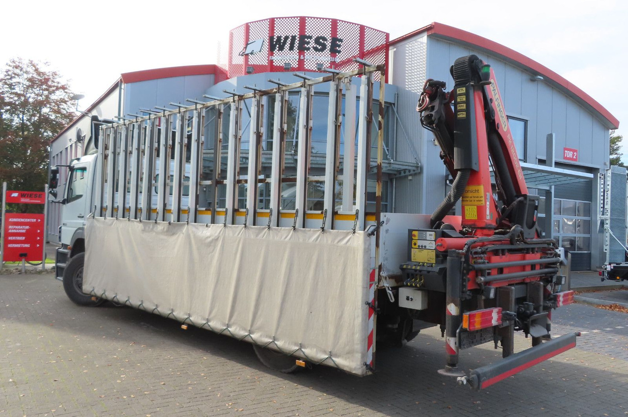 Mercedes-Benz Axor 1833 L - Glastransporter Kran Palfinger - Dropside/ Flatbed truck, Crane truck: picture 3 Mercedes-Benz Axor 1833 L - Glastransporter Kran Palfinger - Dropside/ Flatbed truck, Crane truck: picture 3