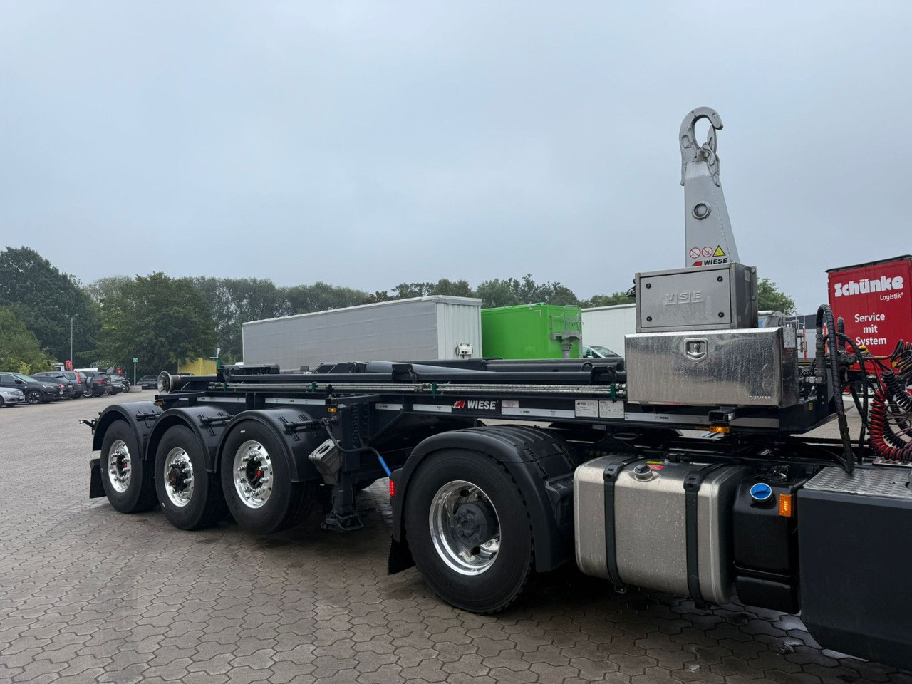 Wiese 3-Achs Abrollkipper Auflieger TRAK Achse - Container transporter/ Swap body semi-trailer: picture 4 Wiese 3-Achs Abrollkipper Auflieger TRAK Achse - Container transporter/ Swap body semi-trailer: picture 4