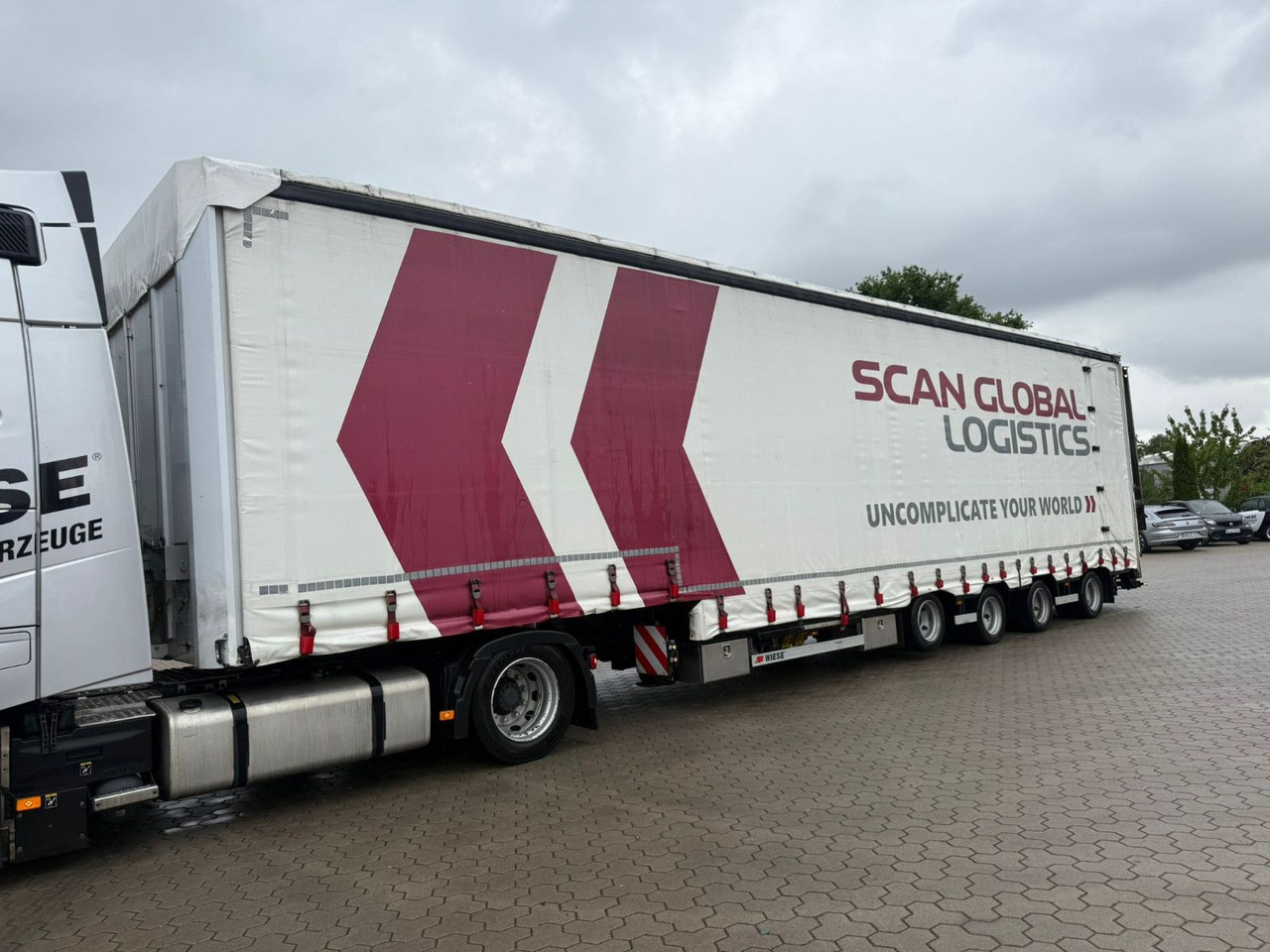 Wiese 4-Achs Mega Gabelstaplertransporter Rampe - Low loader semi-trailer: picture 3 Wiese 4-Achs Mega Gabelstaplertransporter Rampe - Low loader semi-trailer: picture 3