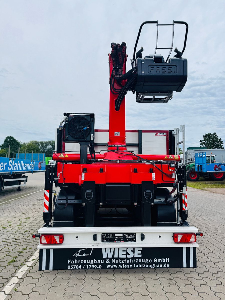 Wiese Baustoffauflieger - Heckkran Kran Fassi - Dropside/ Flatbed semi-trailer: picture 5 Wiese Baustoffauflieger - Heckkran Kran Fassi - Dropside/ Flatbed semi-trailer: picture 5