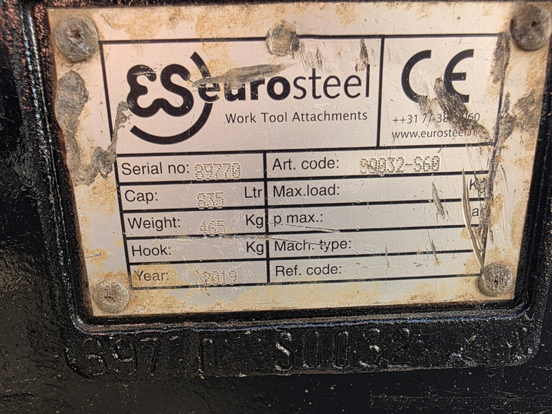 S60 slotenbak brede bak eurosteel s60 s 60 slotenbak - Bucket for Construction machinery: picture 5 S60 slotenbak brede bak eurosteel s60 s 60 slotenbak - Bucket for Construction machinery: picture 5