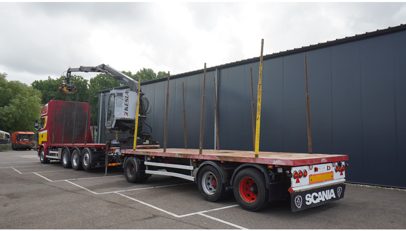 Scania R 580 V8 8X4 LOGTRANSPORT COMBI WITH MTDK YEAR 2012 TRAILER KESLA 46 CRANE - Log truck, Crane truck: picture 5 Scania R 580 V8 8X4 LOGTRANSPORT COMBI WITH MTDK YEAR 2012 TRAILER KESLA 46 CRANE - Log truck, Crane truck: picture 5