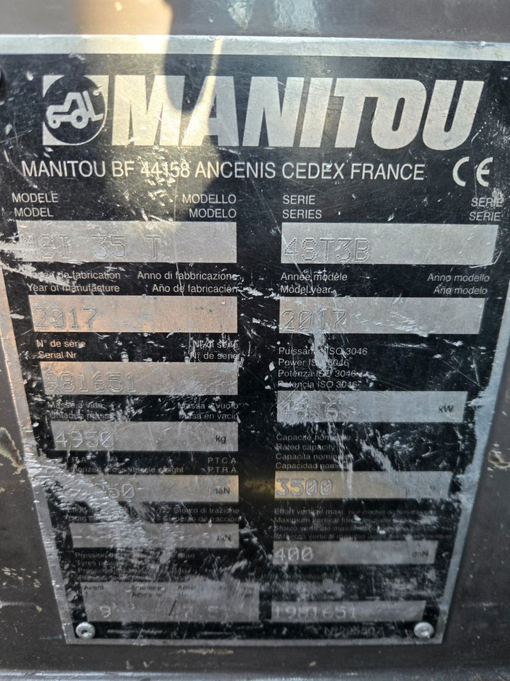Manitou MSI35T - Forklift: picture 2 Manitou MSI35T - Forklift: picture 2