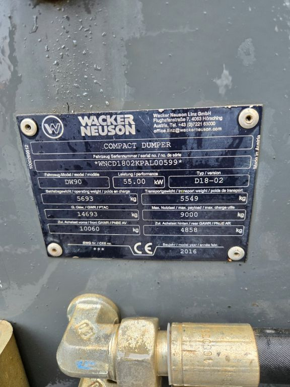 Wacker DW90 - Mini dumper: picture 3 Wacker DW90 - Mini dumper: picture 3