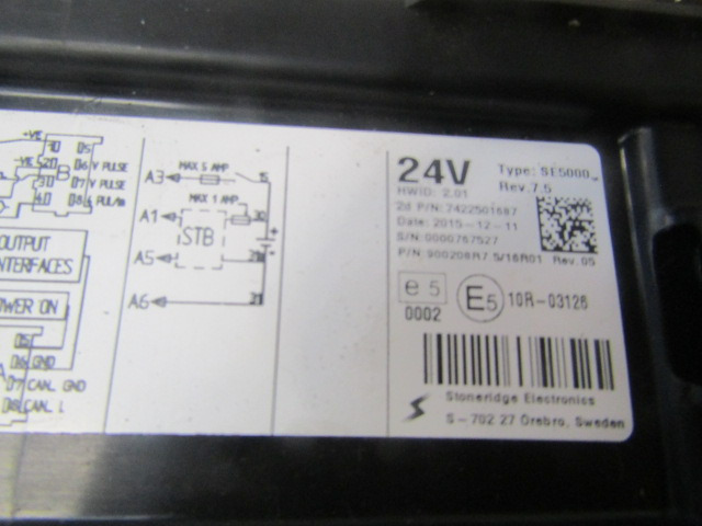 DAF LF 220 EURO 6 DIGITAL TACHO EXAKT DUO TYPE S1-5000 - Cab and interior for Truck: picture 2 DAF LF 220 EURO 6 DIGITAL TACHO EXAKT DUO TYPE S1-5000 - Cab and interior for Truck: picture 2