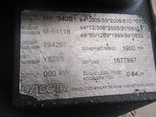 DAF XF 105 460 (MX340SI) POWER STEERING PUMP P/NO 1687826 - Steering for Truck: picture 3 DAF XF 105 460 (MX340SI) POWER STEERING PUMP P/NO 1687826 - Steering for Truck: picture 3