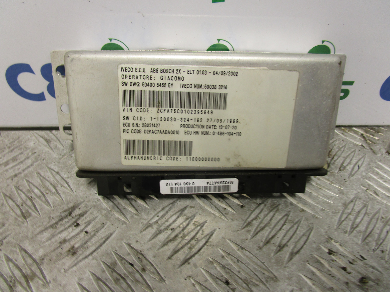 IVECO TECTOR ABS BOSCH ECU P/NO 500383214 - Brake parts for Truck: picture 1 IVECO TECTOR ABS BOSCH ECU P/NO 500383214 - Brake parts for Truck: picture 1