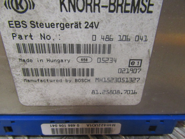 MAN TGA EBS ECU P/NO 81.25808.7016 - ECU for Truck: picture 2 MAN TGA EBS ECU P/NO 81.25808.7016 - ECU for Truck: picture 2
