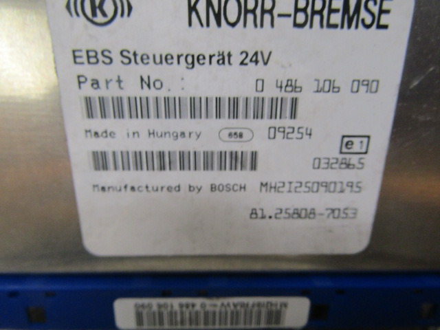 MAN TGS EBS ECU P/NO 81.25808.7053 - ECU for Truck: picture 2 MAN TGS EBS ECU P/NO 81.25808.7053 - ECU for Truck: picture 2