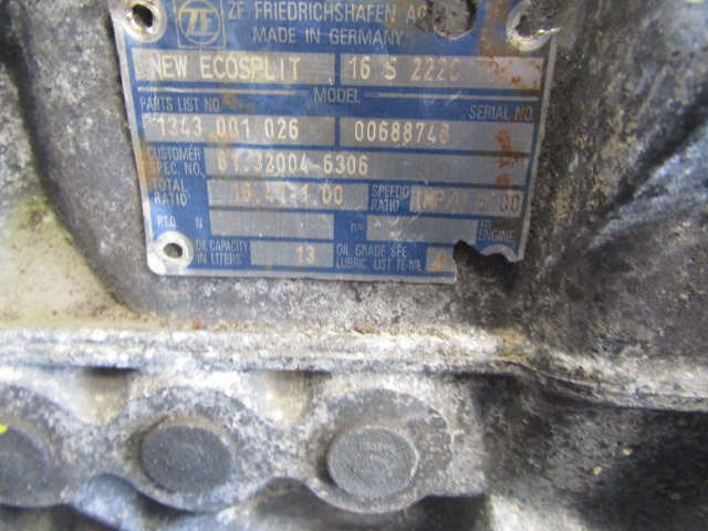 MAN TGS ZF 16S 2220TD MANUAL GEARBOX - Engine and parts for Truck: picture 3 MAN TGS ZF 16S 2220TD MANUAL GEARBOX - Engine and parts for Truck: picture 3
