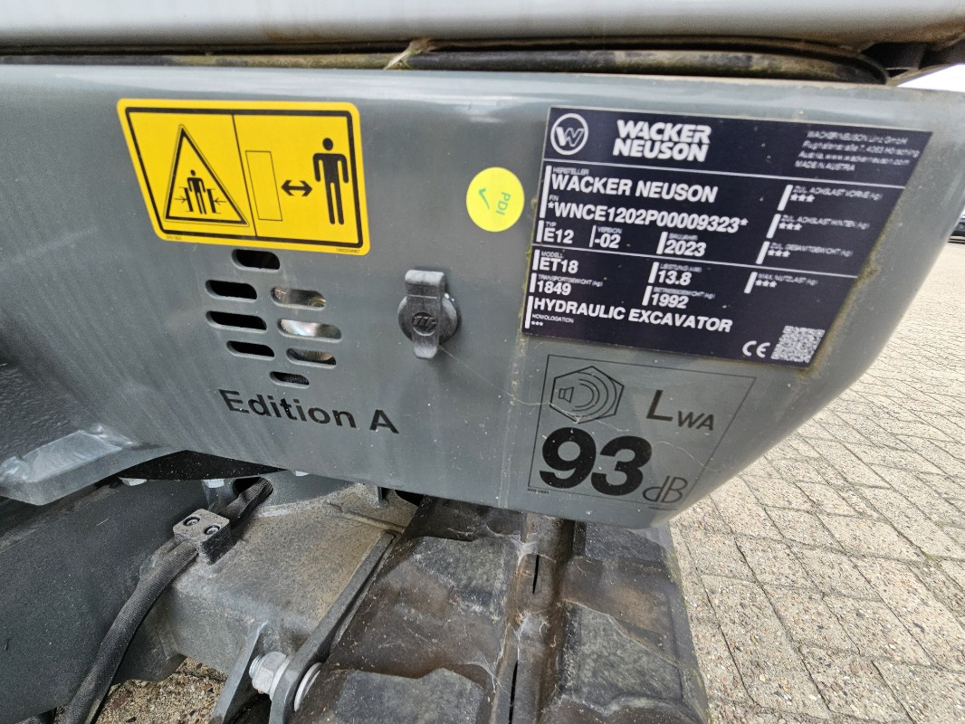 New Mini excavator Wacker ET 18: picture 13 New Mini excavator Wacker ET 18: picture 13