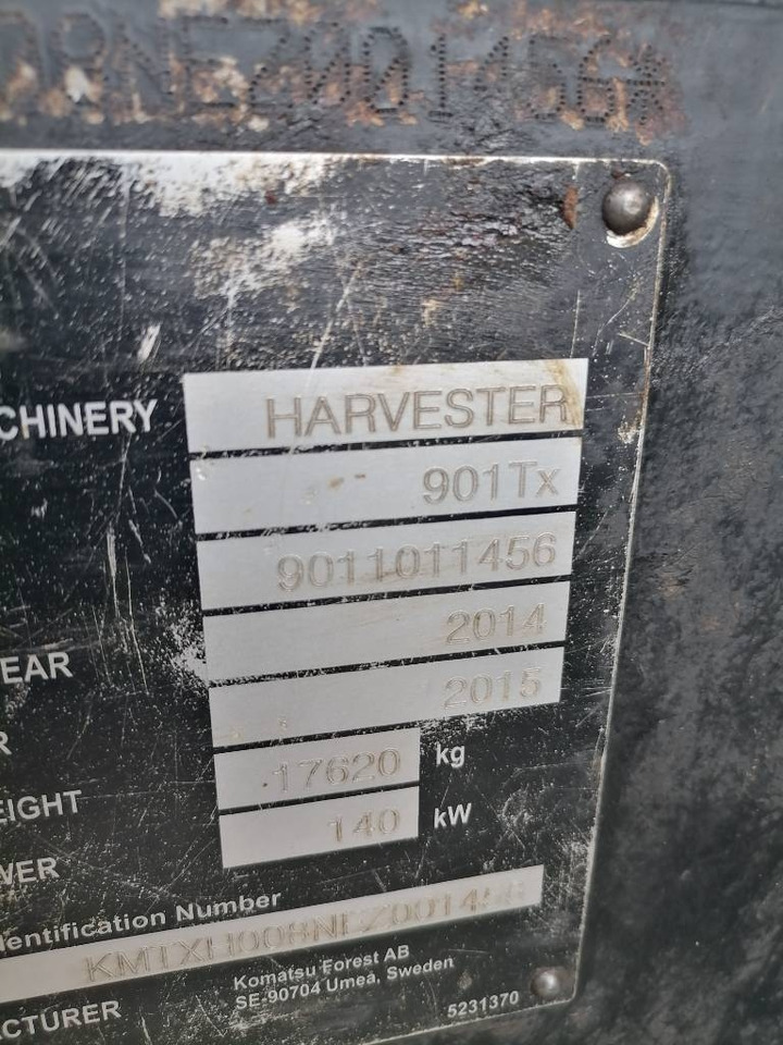 Forestry harvester Komatsu 901 TX.1: picture 10