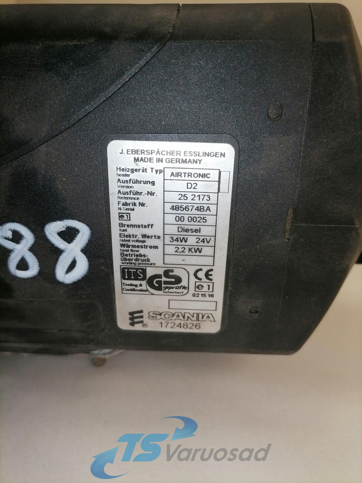 Scania Auxiliary heater 1724826 - Heating/ Ventilation for Truck: picture 3 Scania Auxiliary heater 1724826 - Heating/ Ventilation for Truck: picture 3