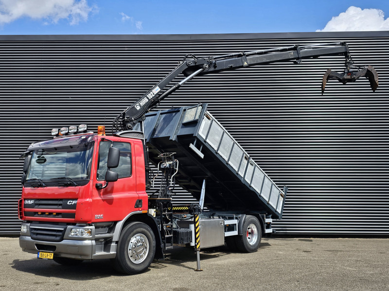 Tipper, Crane truck DAF CF 75.250 / HIAB CRANE + TIPPER: picture 1