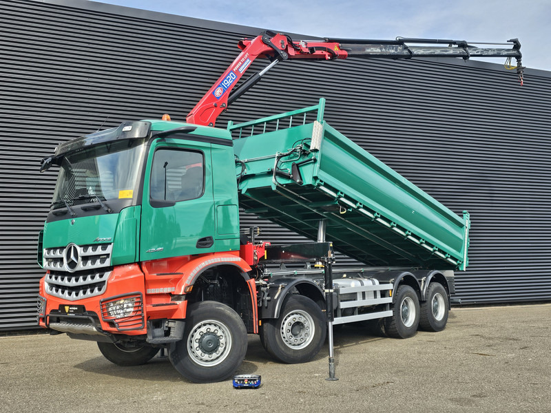 Mercedes-Benz AROCS 4145 / 8X6 / TIPPER + HMF CRANE - Crane truck: picture 1 Mercedes-Benz AROCS 4145 / 8X6 / TIPPER + HMF CRANE - Crane truck: picture 1