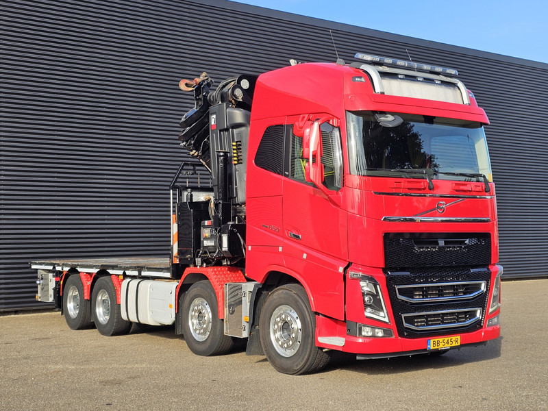 Dropside/ Flatbed truck, Crane truck Volvo FH 16.650 8x4 / HIAB 105 t/m CRANE / KRAN: picture 9
