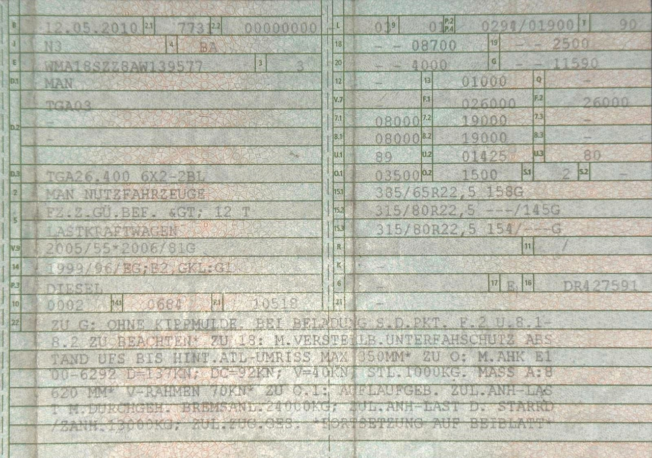 MAN 26.400 TGS | Meiller RK 20.70 | hydr. Container. - Hook lift truck: picture 2 MAN 26.400 TGS | Meiller RK 20.70 | hydr. Container. - Hook lift truck: picture 2