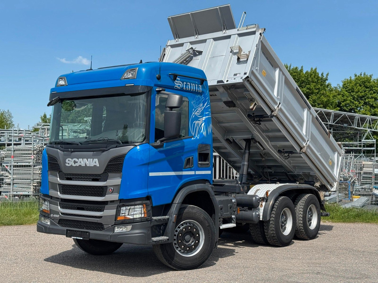 Scania G450 Meiller 3S. Kipper mit Bordmatik Top Zust. - Tipper: picture 1 Scania G450 Meiller 3S. Kipper mit Bordmatik Top Zust. - Tipper: picture 1