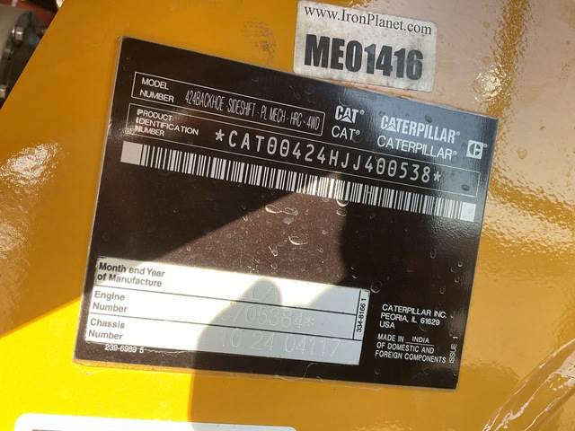 CAT 424 - Backhoe loader: picture 5 CAT 424 - Backhoe loader: picture 5