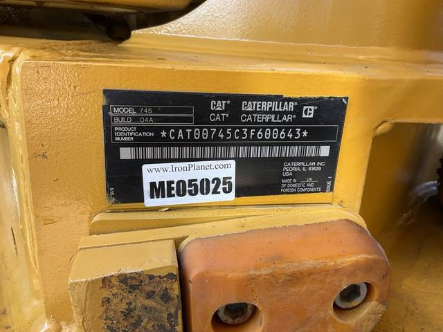 CAT 745 - Articulated dumper: picture 5 CAT 745 - Articulated dumper: picture 5