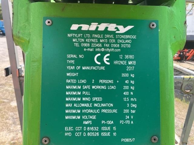 Niftylift HR12NDE - Articulated boom: picture 5 Niftylift HR12NDE - Articulated boom: picture 5