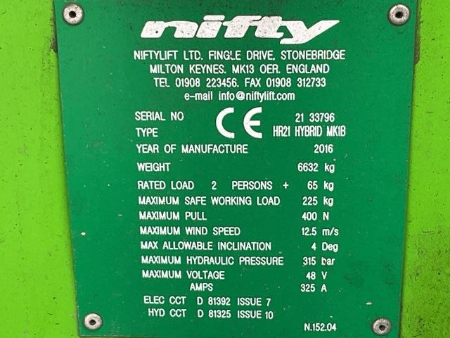 Niftylift HR21 - Articulated boom: picture 5 Niftylift HR21 - Articulated boom: picture 5