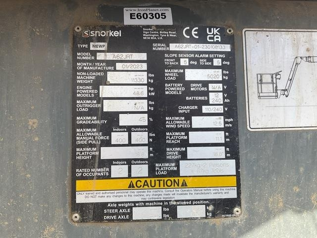 Snorkel A62VRT - Articulated boom: picture 5 Snorkel A62VRT - Articulated boom: picture 5