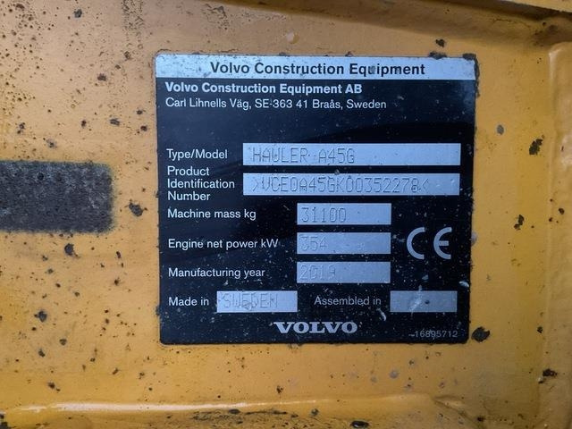 Volvo A45G - Articulated dumper: picture 5 Volvo A45G - Articulated dumper: picture 5