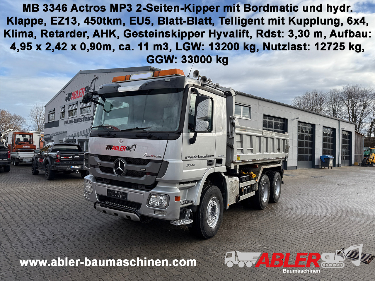 Mercedes-Benz 3346 Actros MP3 2-Seiten Kipper Bordmatic Klima Retarder - Tipper: picture 1 Mercedes-Benz 3346 Actros MP3 2-Seiten Kipper Bordmatic Klima Retarder - Tipper: picture 1
