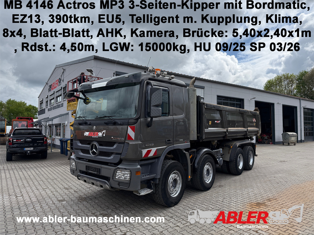 Mercedes-Benz 4146 Actros MP3 3-Seiten-Kipper Bordmatic, Klima - Tipper: picture 1 Mercedes-Benz 4146 Actros MP3 3-Seiten-Kipper Bordmatic, Klima - Tipper: picture 1