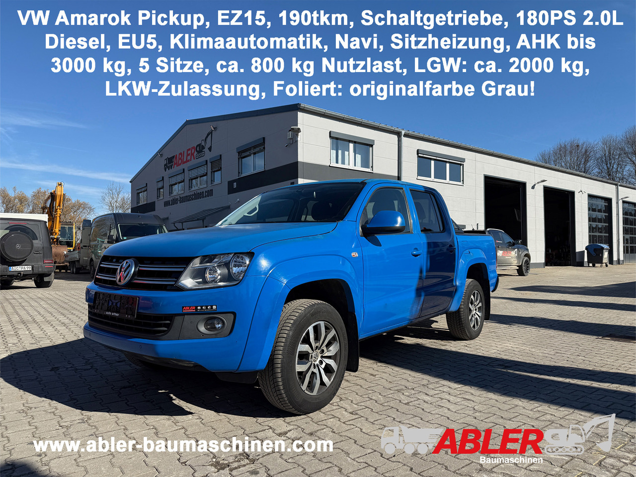VW Amarok Klima Navi LKW - Pickup truck: picture 1 VW Amarok Klima Navi LKW - Pickup truck: picture 1