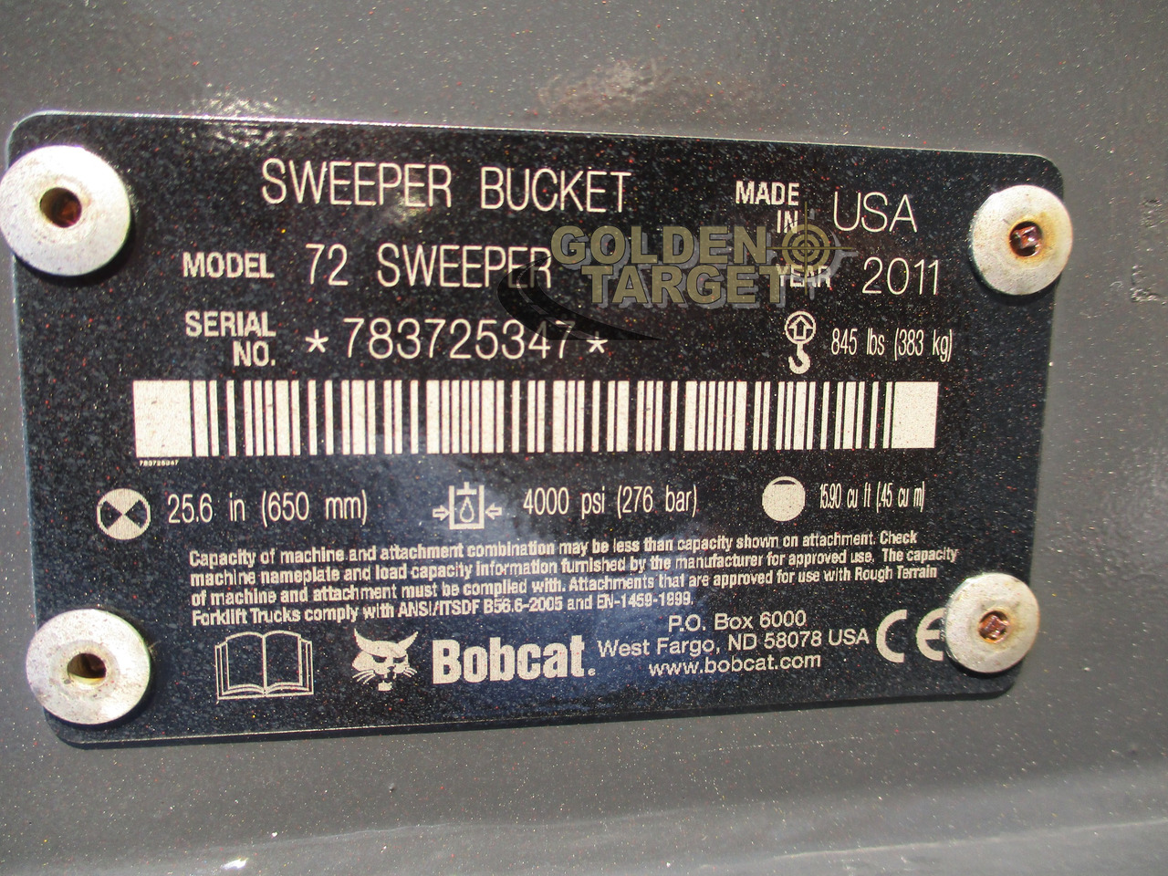 BOBCAT 72 Sweeper - Broom for Skid steer loader: picture 5 BOBCAT 72 Sweeper - Broom for Skid steer loader: picture 5