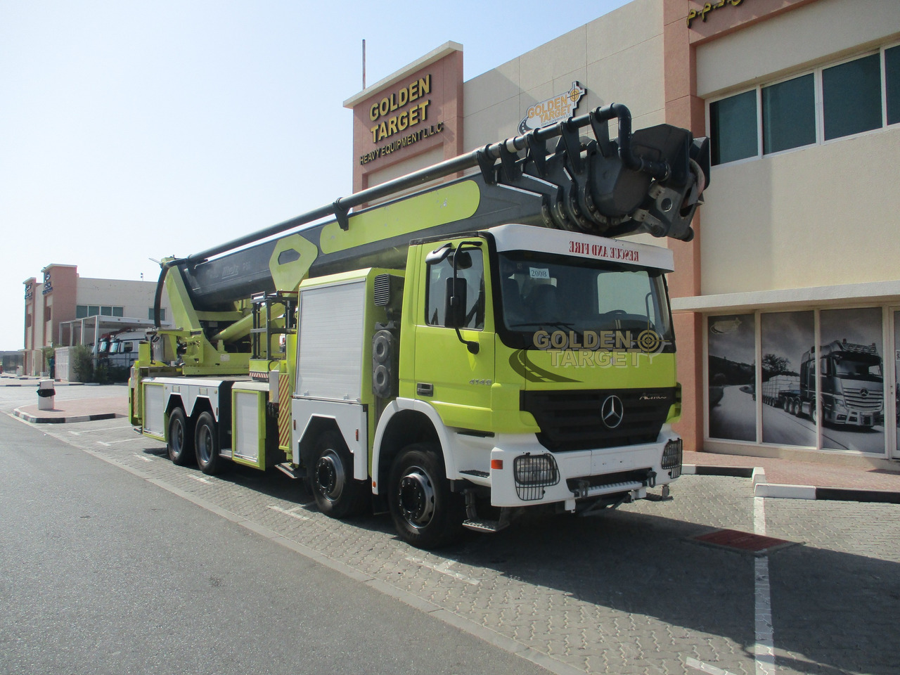Mercedes ACTROS 4140 8x4 METZ P56 Fire Truck - Fire truck: picture 1 Mercedes ACTROS 4140 8x4 METZ P56 Fire Truck - Fire truck: picture 1
