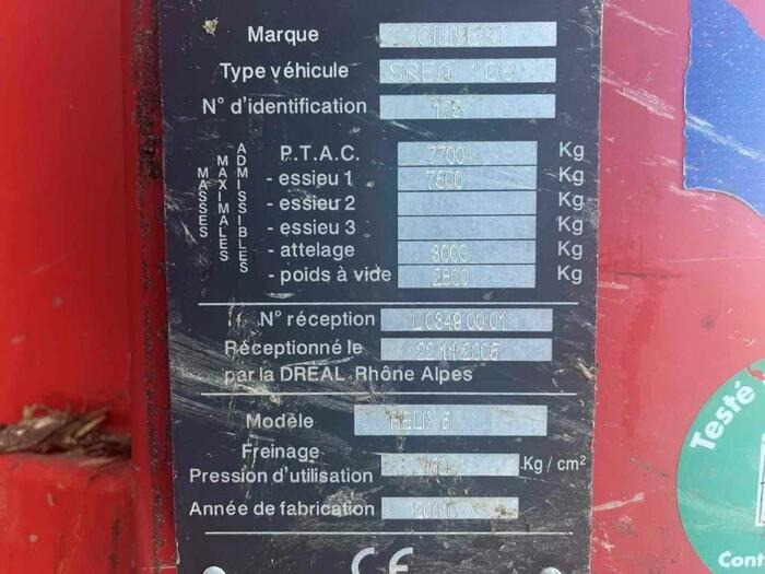 Gilibert Helix 5 - Manure spreader: picture 4 Gilibert Helix 5 - Manure spreader: picture 4