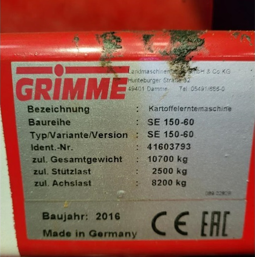 Potato harvester Grimme SE 170-60 XL: picture 14