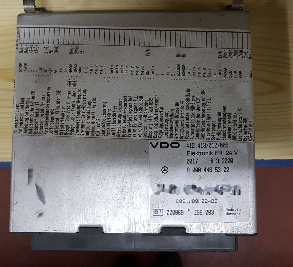 ECU for Truck Mercedes-Benz FR   Mercedes-Benz ACTROS truck: picture 17
