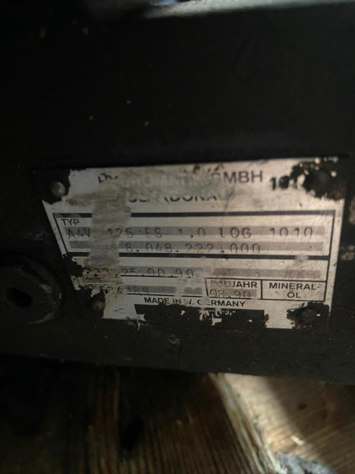 Hydromatik A4V56, A4V125 aus Kässbohrer PB 240D - Hydraulics for Municipal/ Special vehicle: picture 5 Hydromatik A4V56, A4V125 aus Kässbohrer PB 240D - Hydraulics for Municipal/ Special vehicle: picture 5