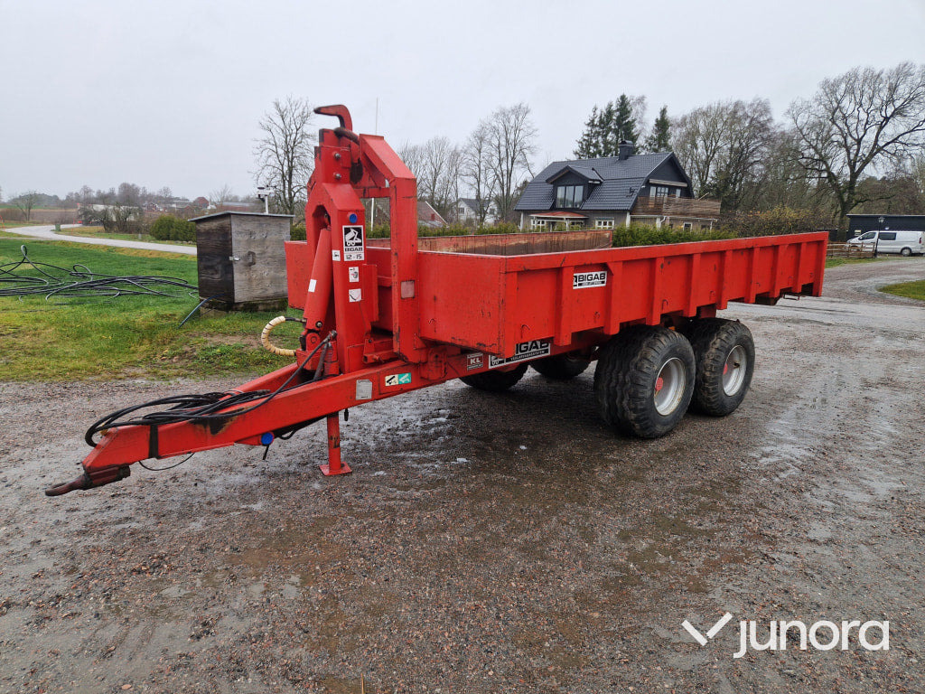 Lastväxlarvagn - Bigab 12-15 Med Flak - Roll-off/ Skip trailer: picture 1 Lastväxlarvagn - Bigab 12-15 Med Flak - Roll-off/ Skip trailer: picture 1