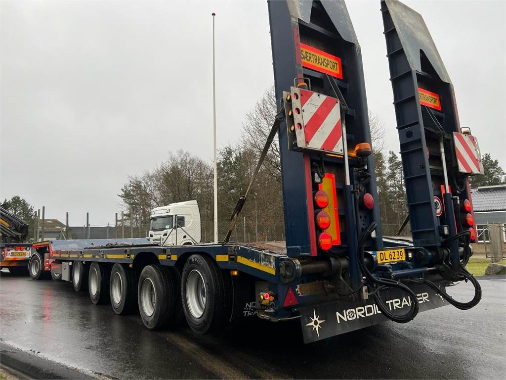 Low loader trailer HRD 7 akslet - 84 ton blokvogn med ramper: picture 6