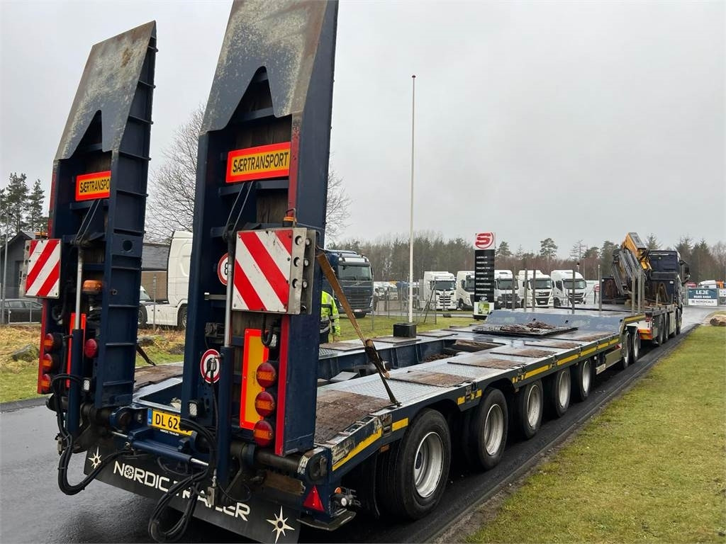 Low loader trailer HRD 7 akslet - 84 ton blokvogn med ramper: picture 15