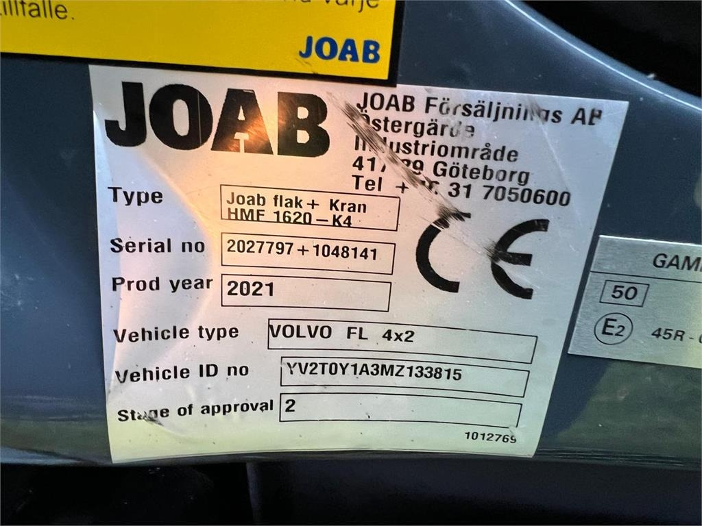 Crane truck Volvo FL 280 - HMF 1620K6: picture 22