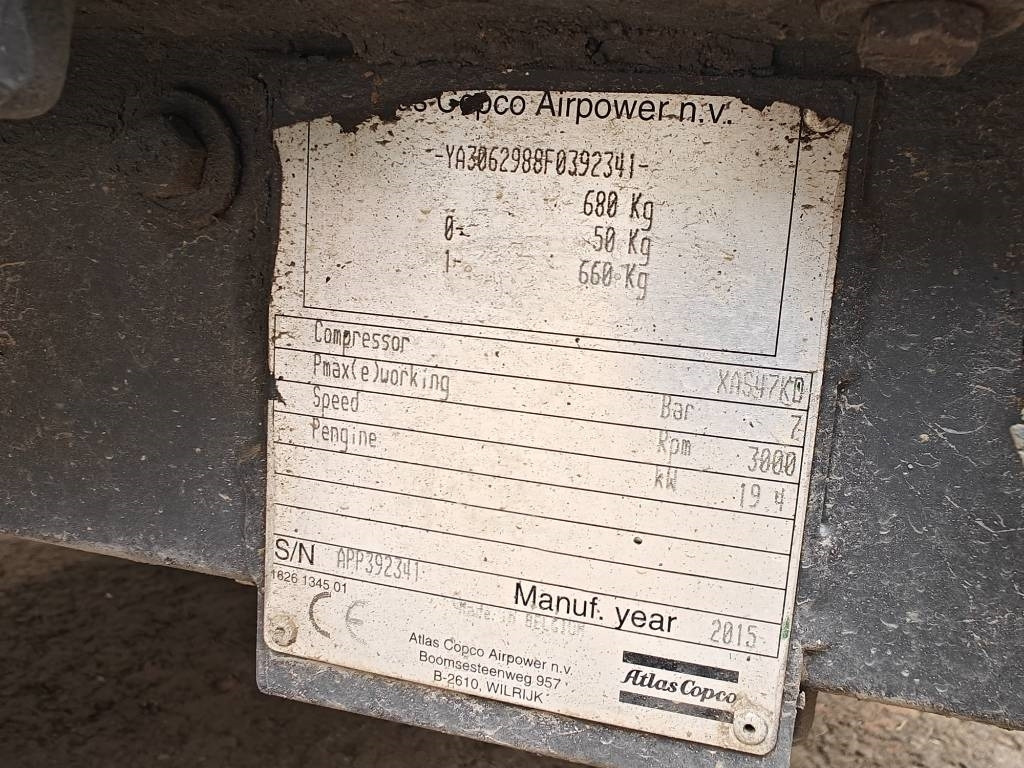 Atlas Copco XAS 47 - Air compressor: picture 5 Atlas Copco XAS 47 - Air compressor: picture 5