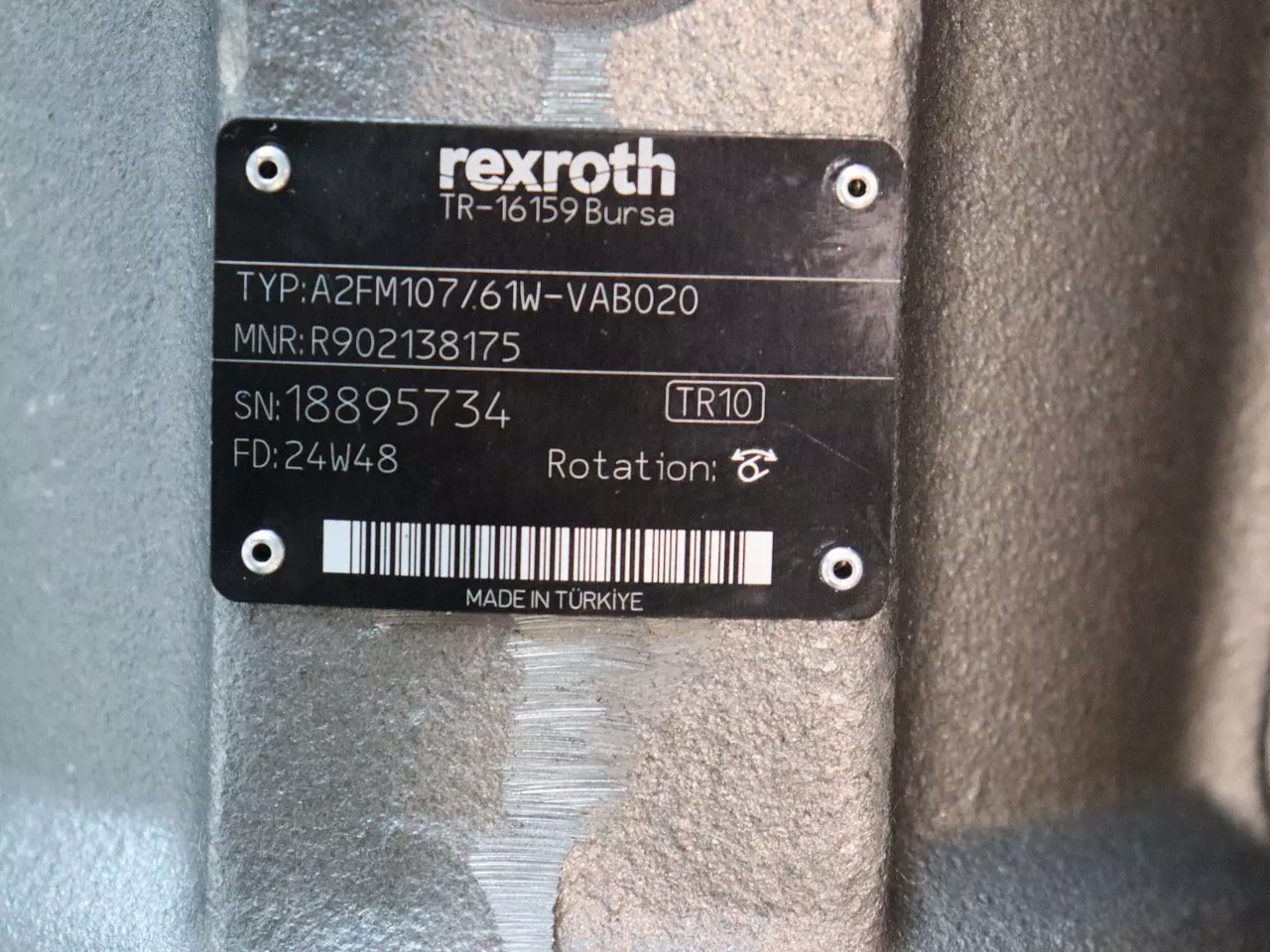 REXROTH A2FM107/61W-VAB020 - Hydraulic motor for Construction machinery: picture 5 REXROTH A2FM107/61W-VAB020 - Hydraulic motor for Construction machinery: picture 5