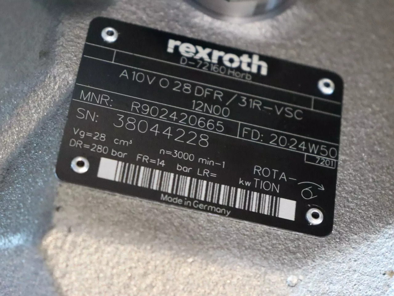 REXROTH - Hydraulic pump for Construction machinery: picture 4 REXROTH - Hydraulic pump for Construction machinery: picture 4