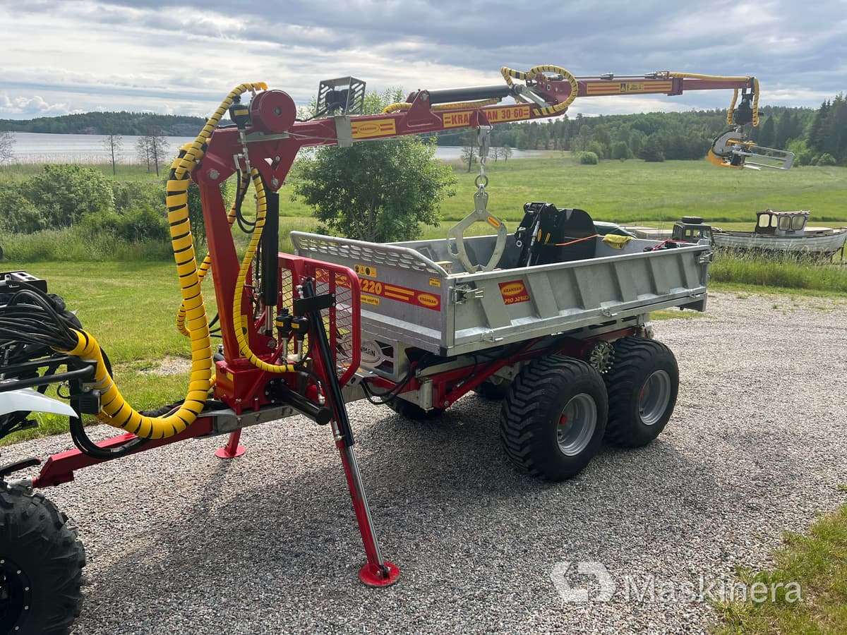 Forestry trailer Griplastarvagn Kranman T1750 med tillbehör: picture 1
