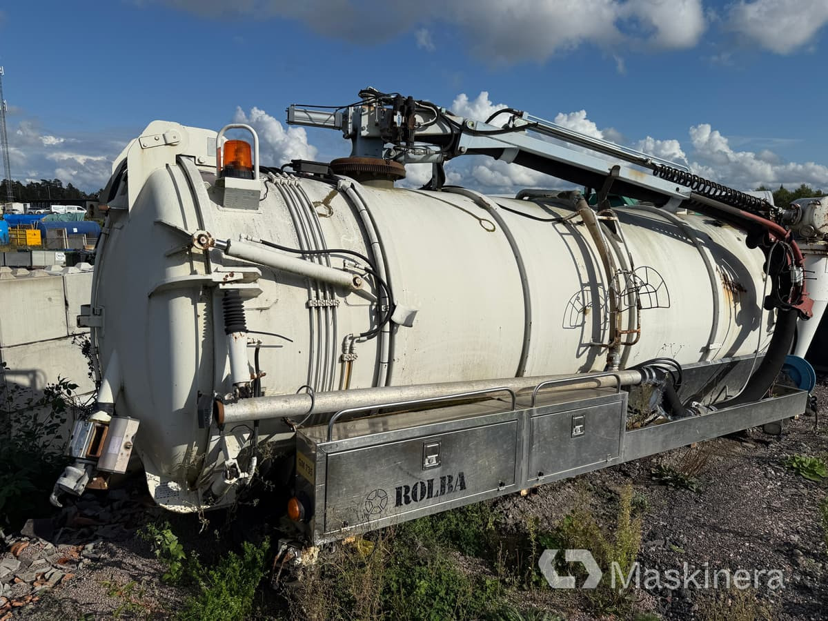 Roll-off container Rolba Slamflak med kran: picture 1