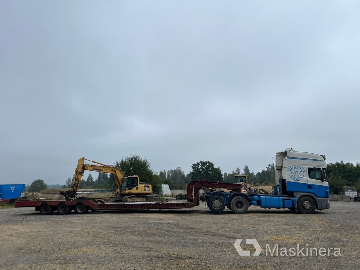 Scania R144LB6X2*4NB460 Dragbil Scania R144 med maskintrailer - Tractor unit, Autotransporter semi-trailer: picture 4 Scania R144LB6X2*4NB460 Dragbil Scania R144 med maskintrailer - Tractor unit, Autotransporter semi-trailer: picture 4